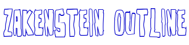 Zakenstein Outline font